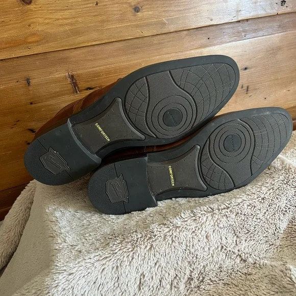 Florsheim Men's Brown Leather Lace-Up Shoes - Picture 13 of 14